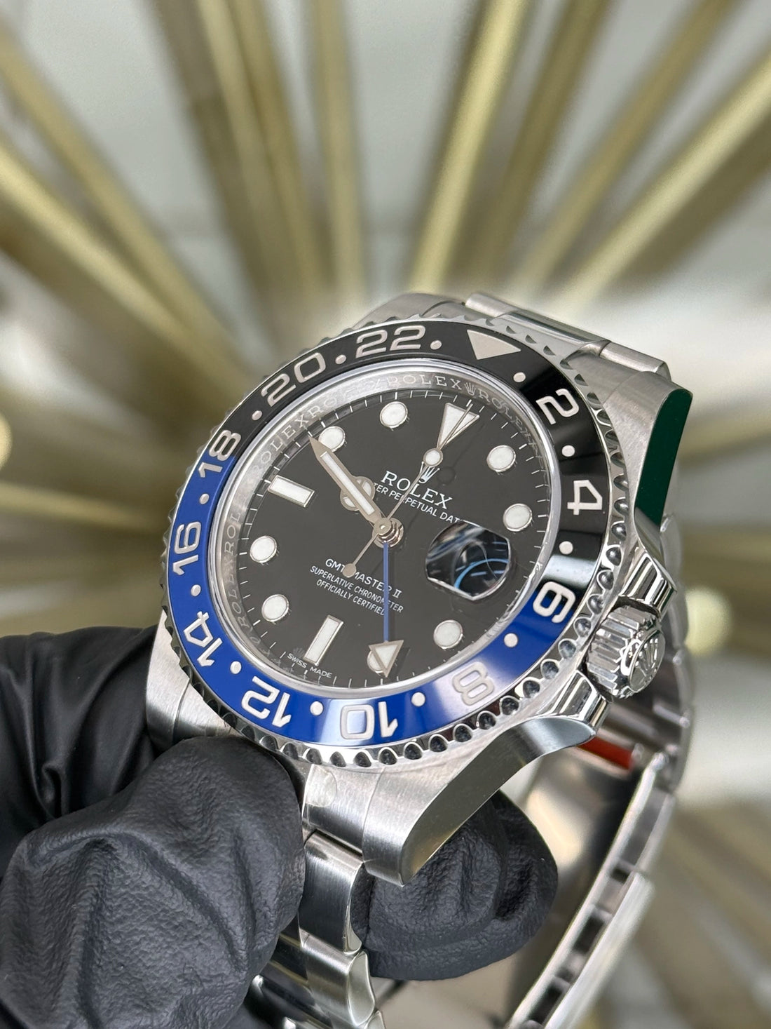 Rolex GMT-Master II 'Batman' Black Dial on Oyster 116710BLNR 2015 Card