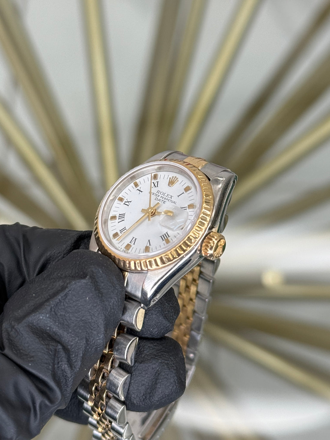 Rolex Datejust Lady White Roman Dial on Jubilee 69173