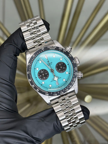 Tudor Black Bay Chrono Turquoise Blue Flamingo Dial on Stainless Steel M79360N-0024 2026 Complete