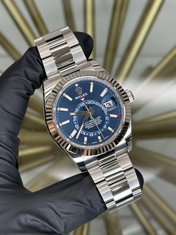 Rolex SkyDweller Blue Dial on Oyster 326934 2021 Complete