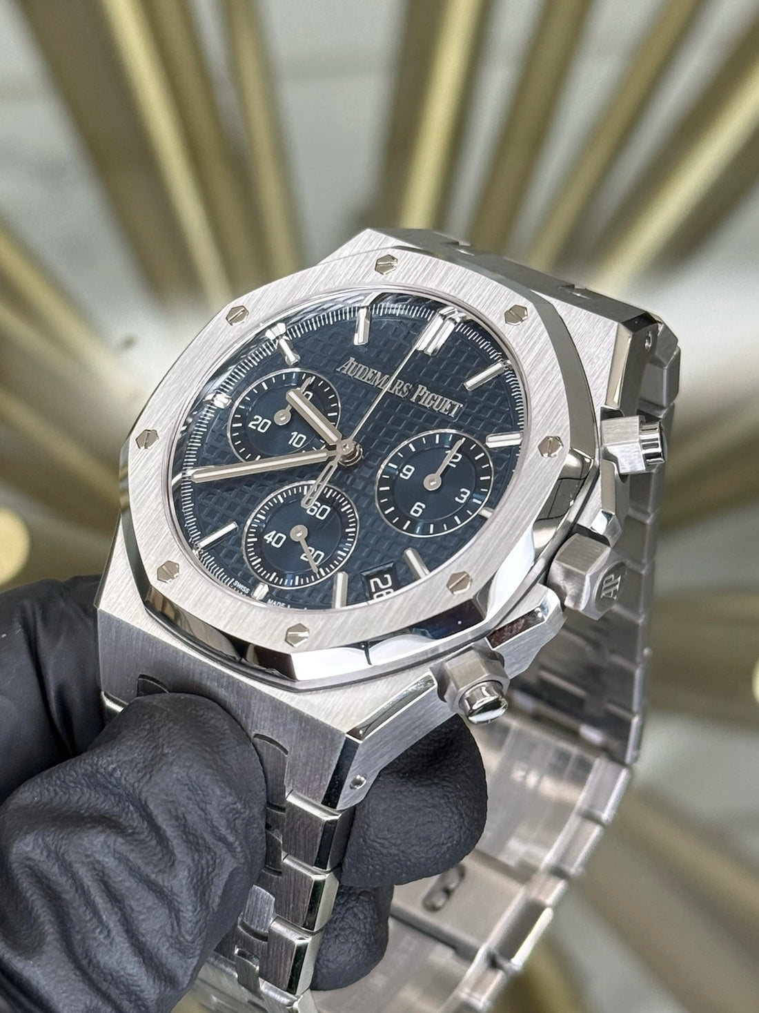 Audemars Piguet Royal Oak Chronograph "50th Anniversary" Blue Dial on Bracelet 26240ST.OO.1320ST.01 2022 Complete