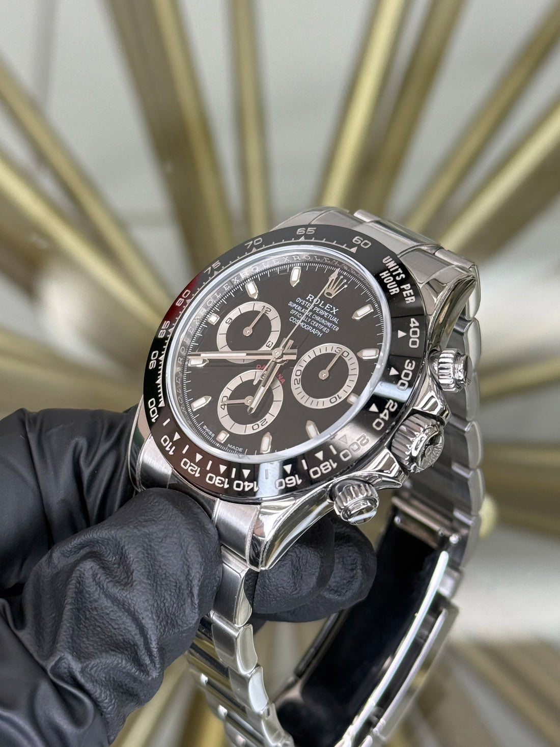 Rolex Daytona Black Dial on Oyster 116500LN 2017 Card