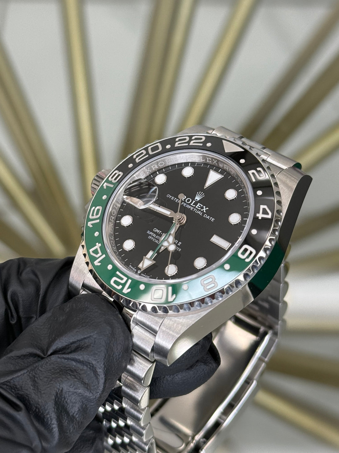 Rolex GMT-Master II "Sprite" Black Dial on Jubilee 126720VTNR 2024 Complete