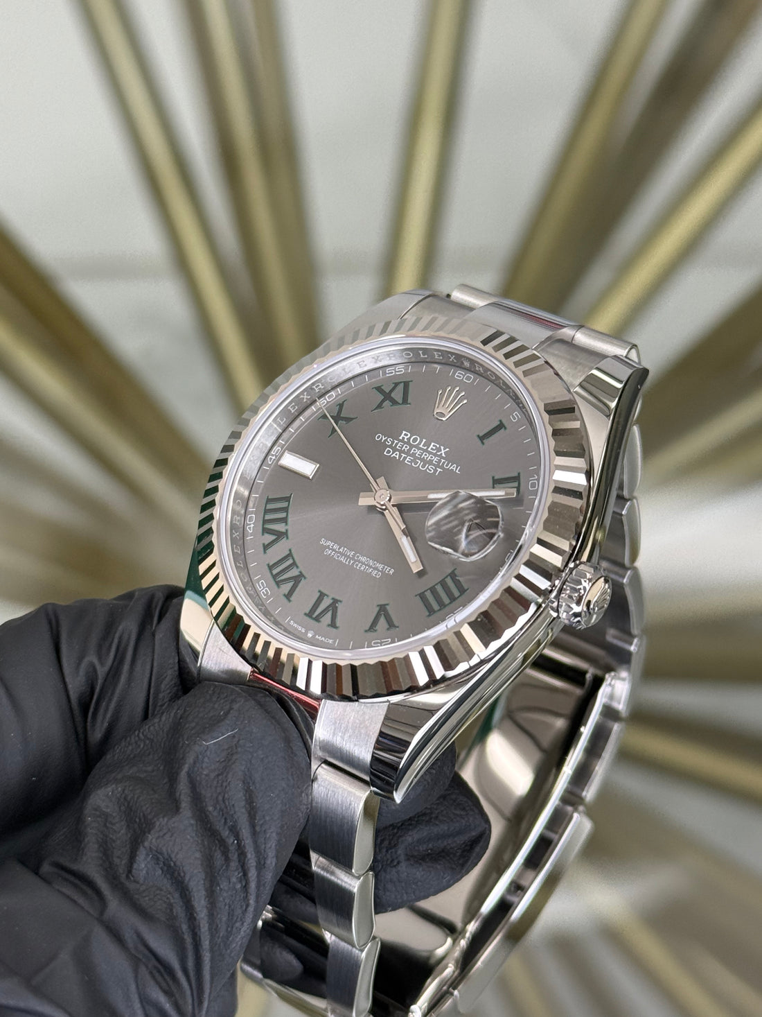 Rolex Datejust 41 Wimbledon Dial on Oyster 126334 2025 Complete
