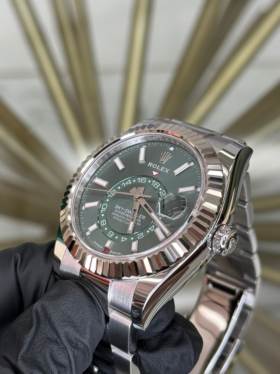 Rolex SkyDweller Mint Green Index Dial on Oyster 336934 2025 Complete