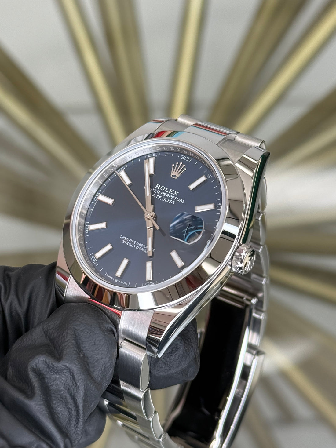 Rolex Datejust 41 Blue Index Dial on Oyster 126300 2026 Complete