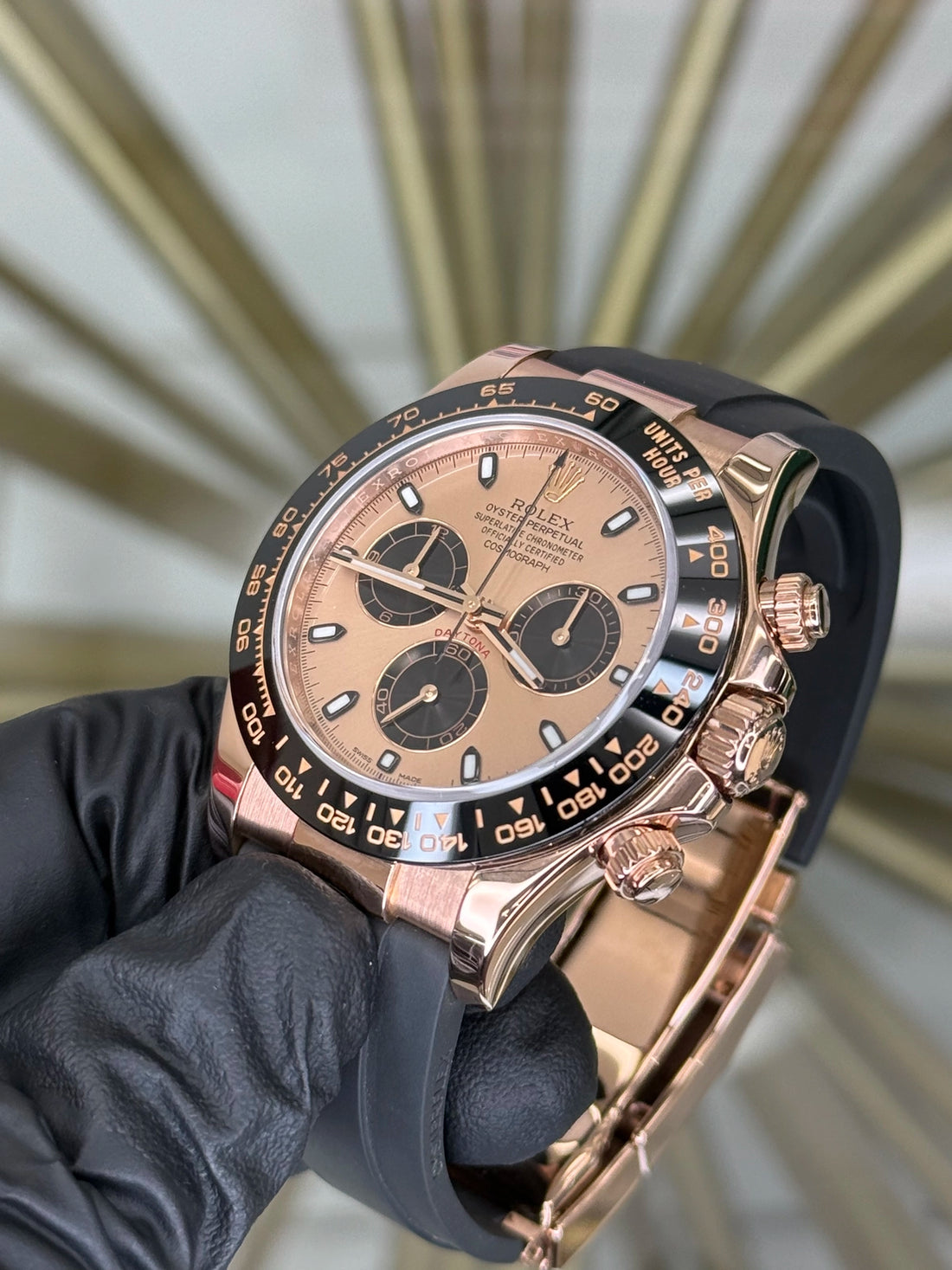 Rolex Daytona Sundust Dial on Oysterflex 116515 2017 Complete