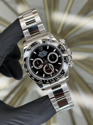 Rolex Daytona Black Dial on Oyster 126500LN 2025 Card