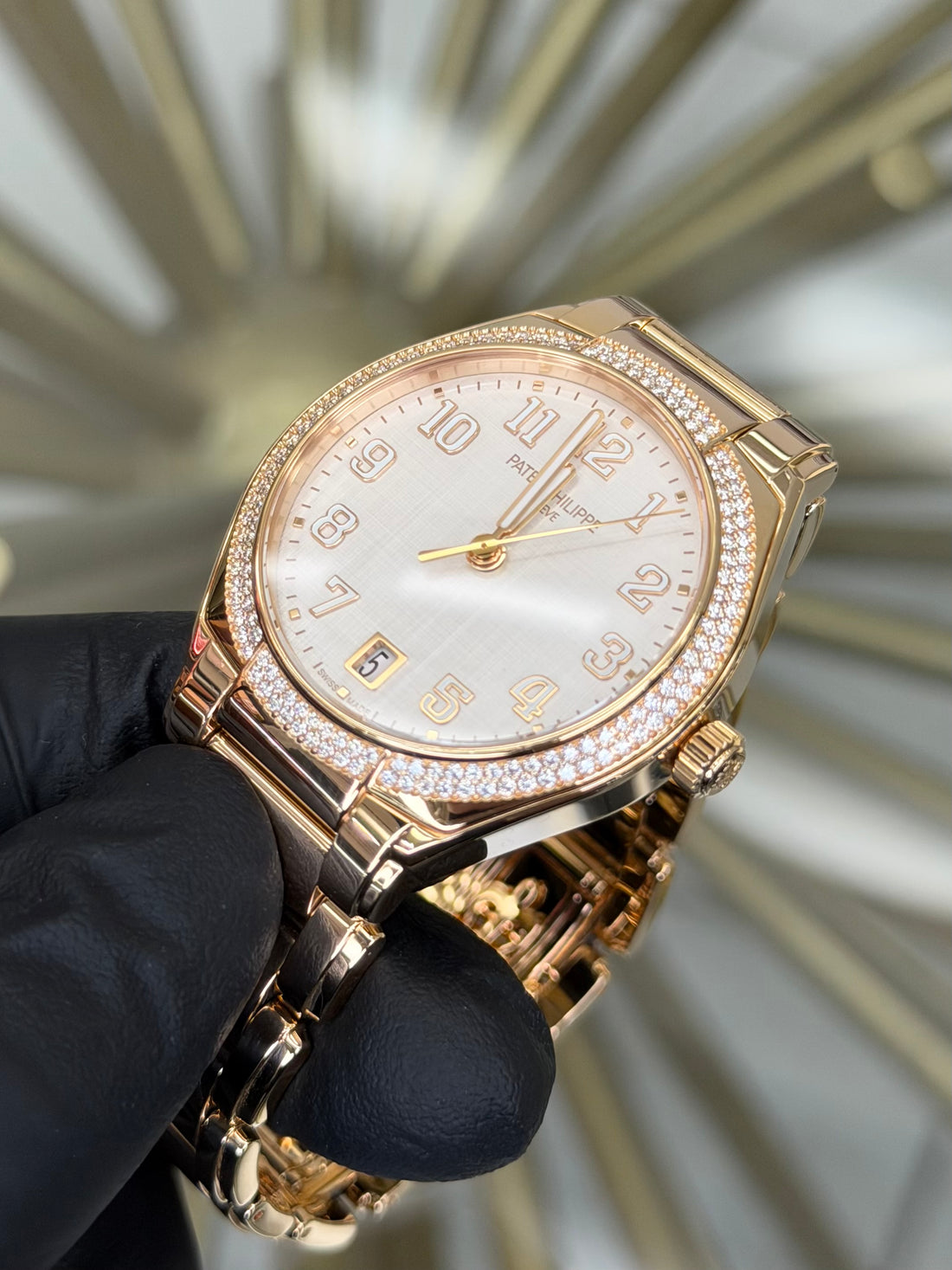 Patek Philippe Twenty-4 White Linen Dial on Bracelet 7300/1200R-010 2021 Complete