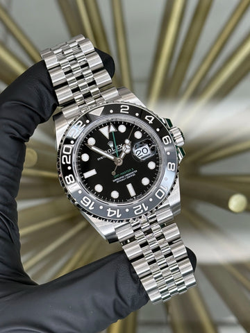 Rolex GMT-Master II Bruce Wayne Black Dial on Jubilee 126710GRNR 2026 Complete