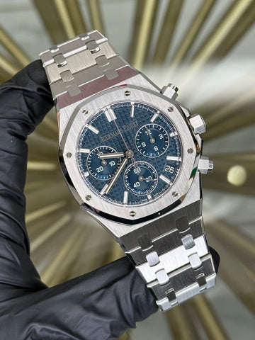 Audemars Piguet Royal Oak Chronograph "50th Anniversary" Blue Dial on Bracelet 26240ST.OO.1320ST.01 2022 Complete