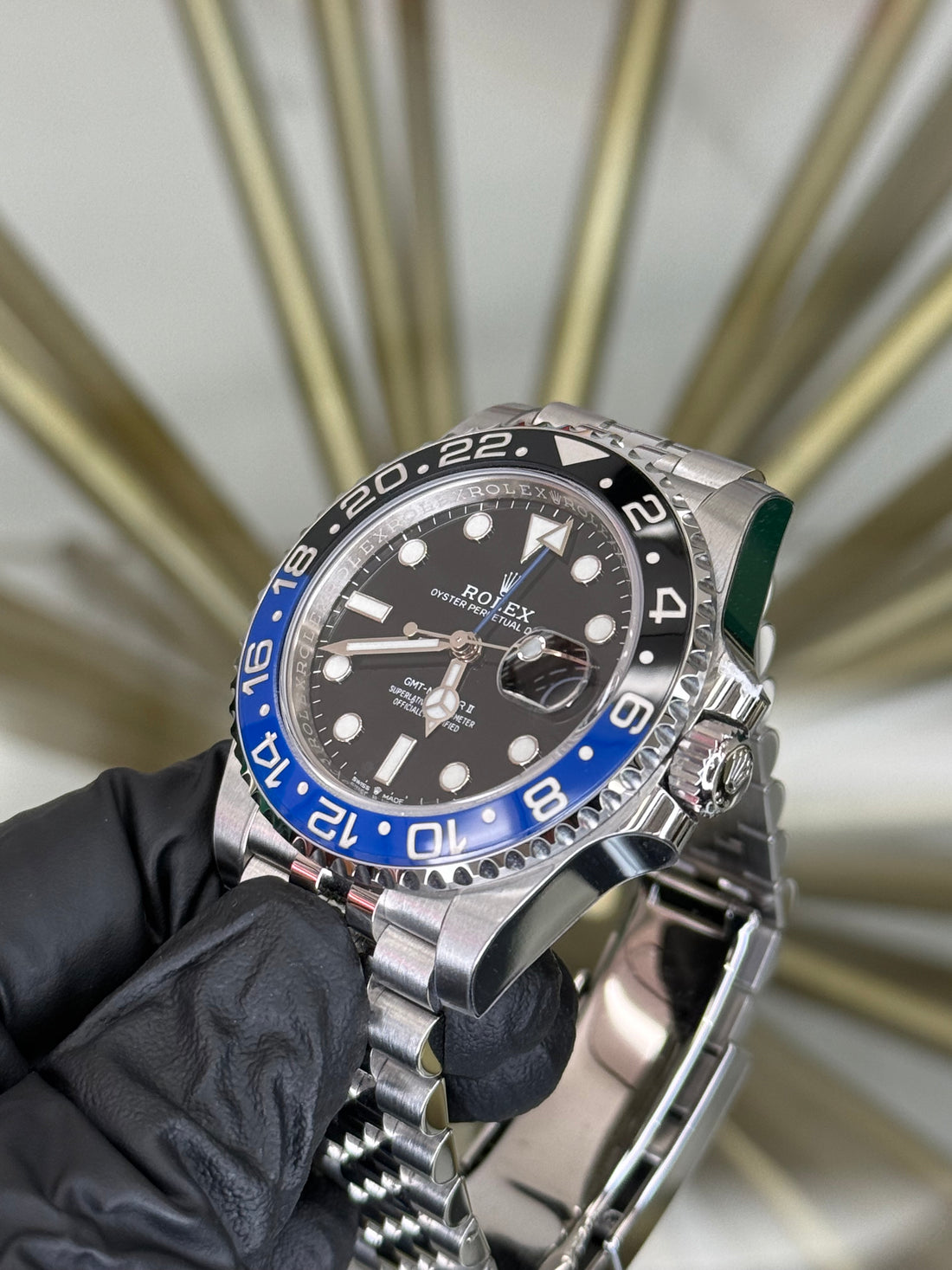 Rolex GMT-Master II Batgirl Black Dial on Jubilee 126710BLNR 2021 Complete
