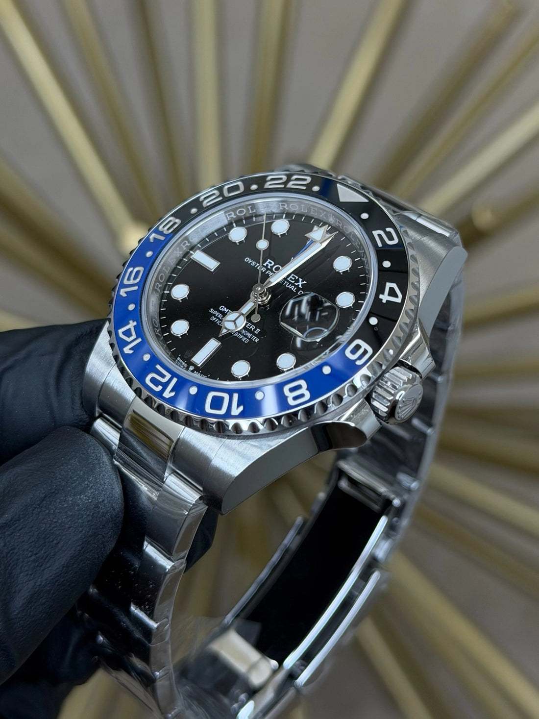 Rolex GMT-Master II Batman Black Dial on Oyster 126710BLNR 2023 Card