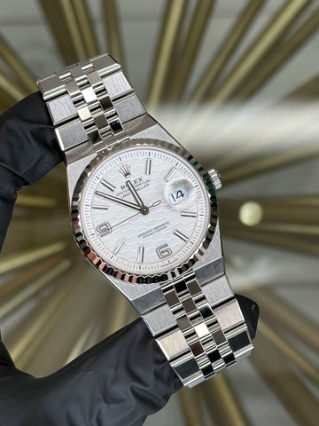 Rolex Land-Dweller 36 White Honeycomb Dial on Flat Jubilee 127234 2026 Complete
