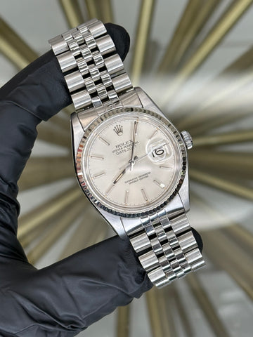 Rolex Datejust 36 Silver Stick Dial on Jubilee 16014