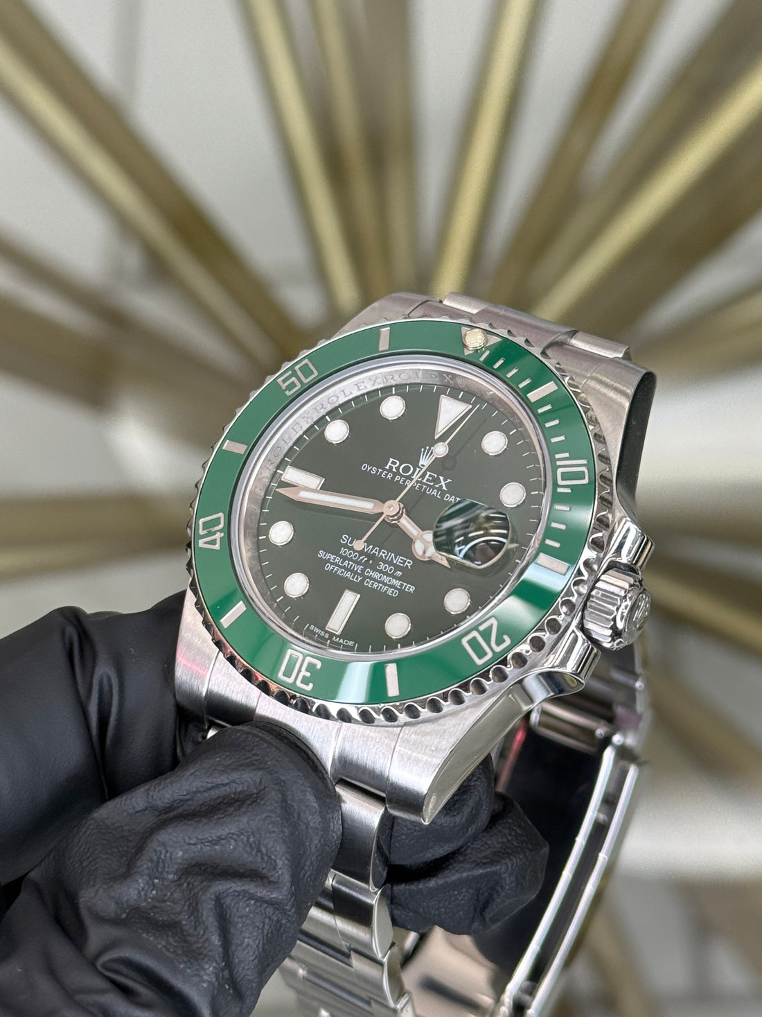 Rolex Submariner Hulk Green Dial on Oyster 116610LV