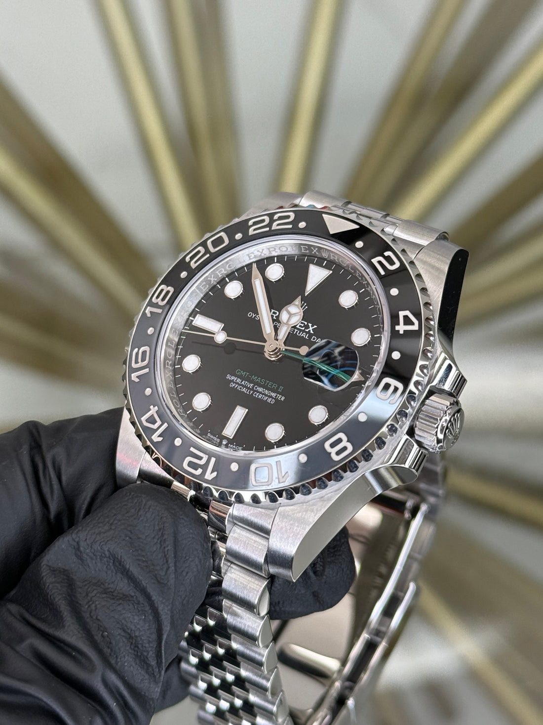 Rolex GMT-Master II Bruce Wayne Bruce Wayne Dial on Jubilee 126710GRNR 2026 Card