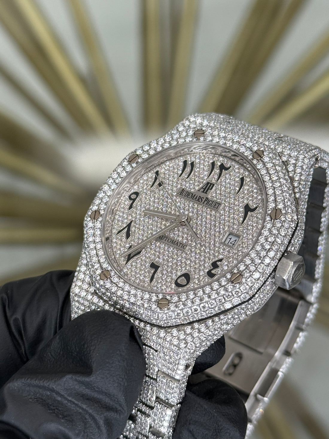 Audemars Piguet Royal Oak Iceout Arab Numbers Dial on Iceout 15400 2019 Card