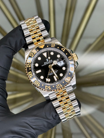 Rolex GMT-Master II Black “Bumblebee” Dial on Jubilee 126713GRNR 2026 Card