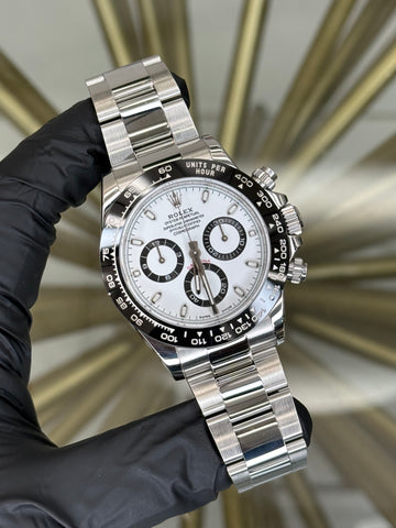 Rolex Daytona "Panda" White Dial on Oyster 116500LN 2017 Card