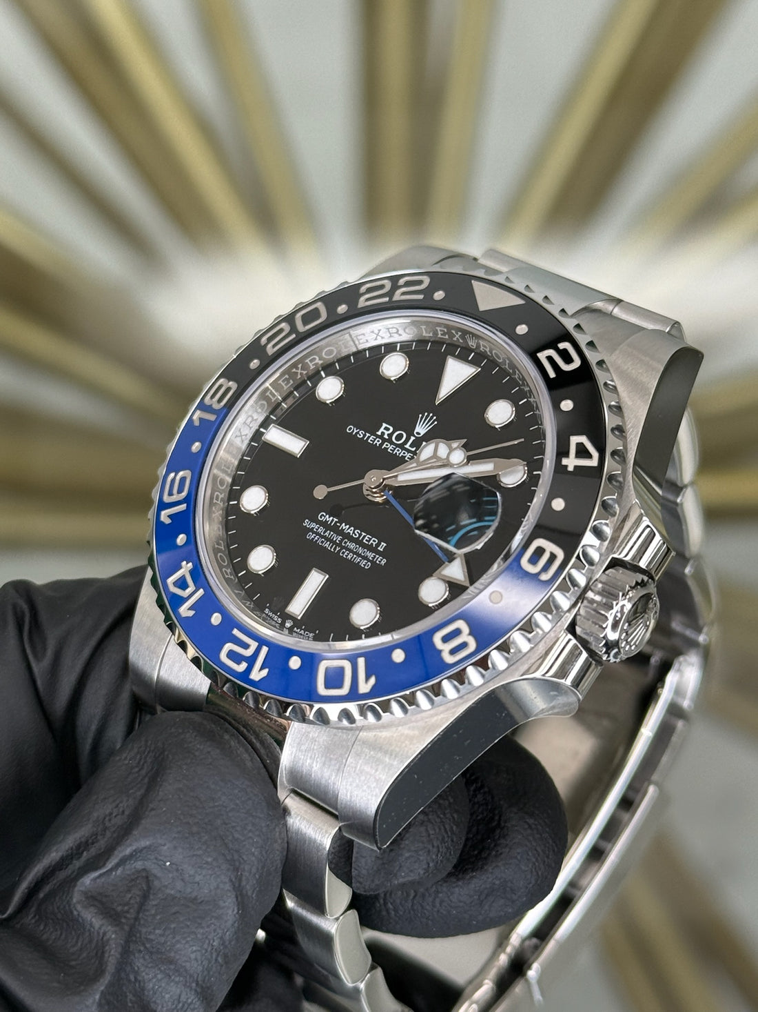 Rolex GMT-Master II Batman Black Dial on Oyster 126710BLNR 2023 Complete