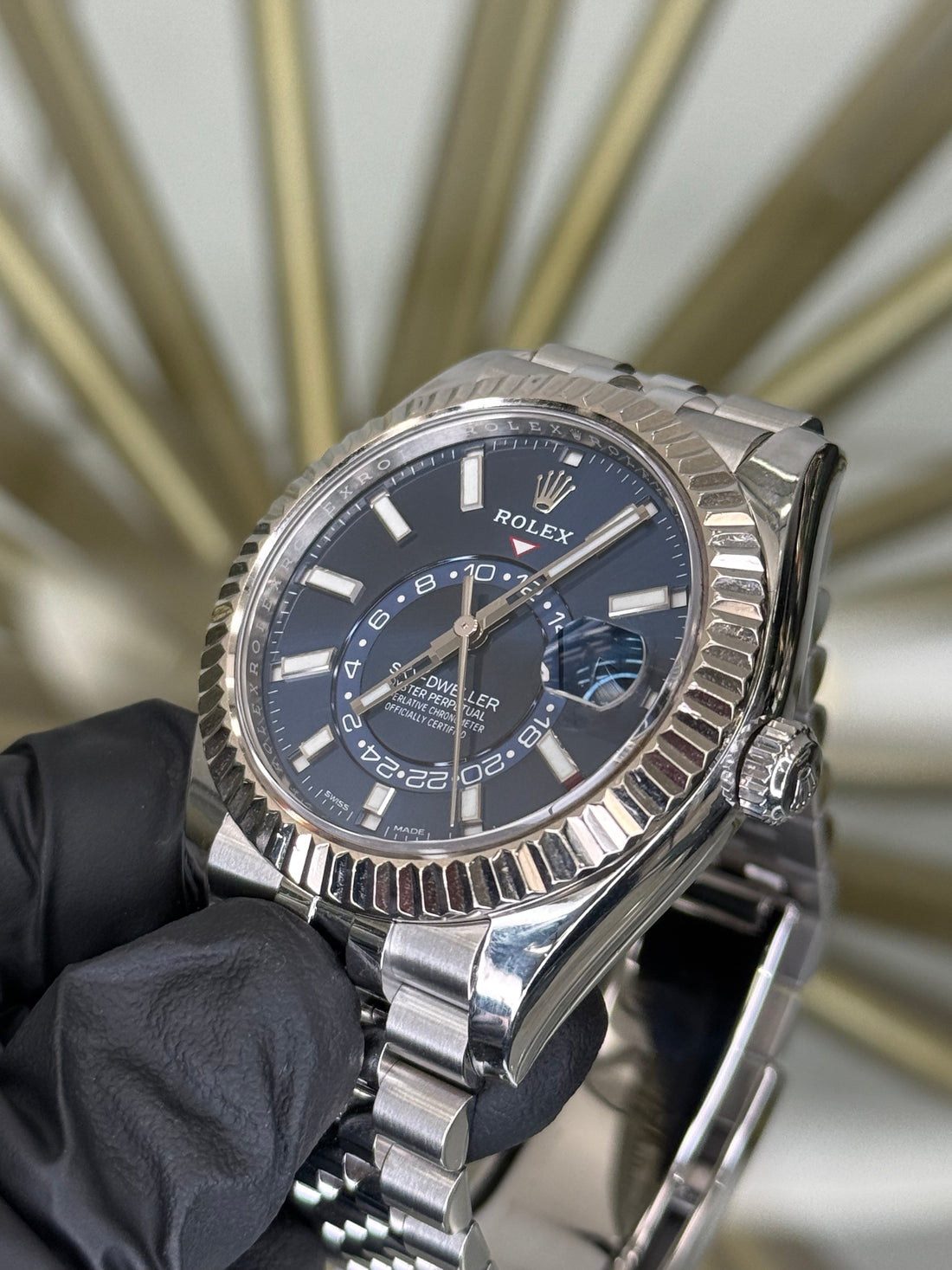 Rolex SkyDweller Blue Dial on Jubilee 326934 2022 Card