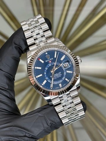 Rolex SkyDweller Blue Dial on Jubilee 326934