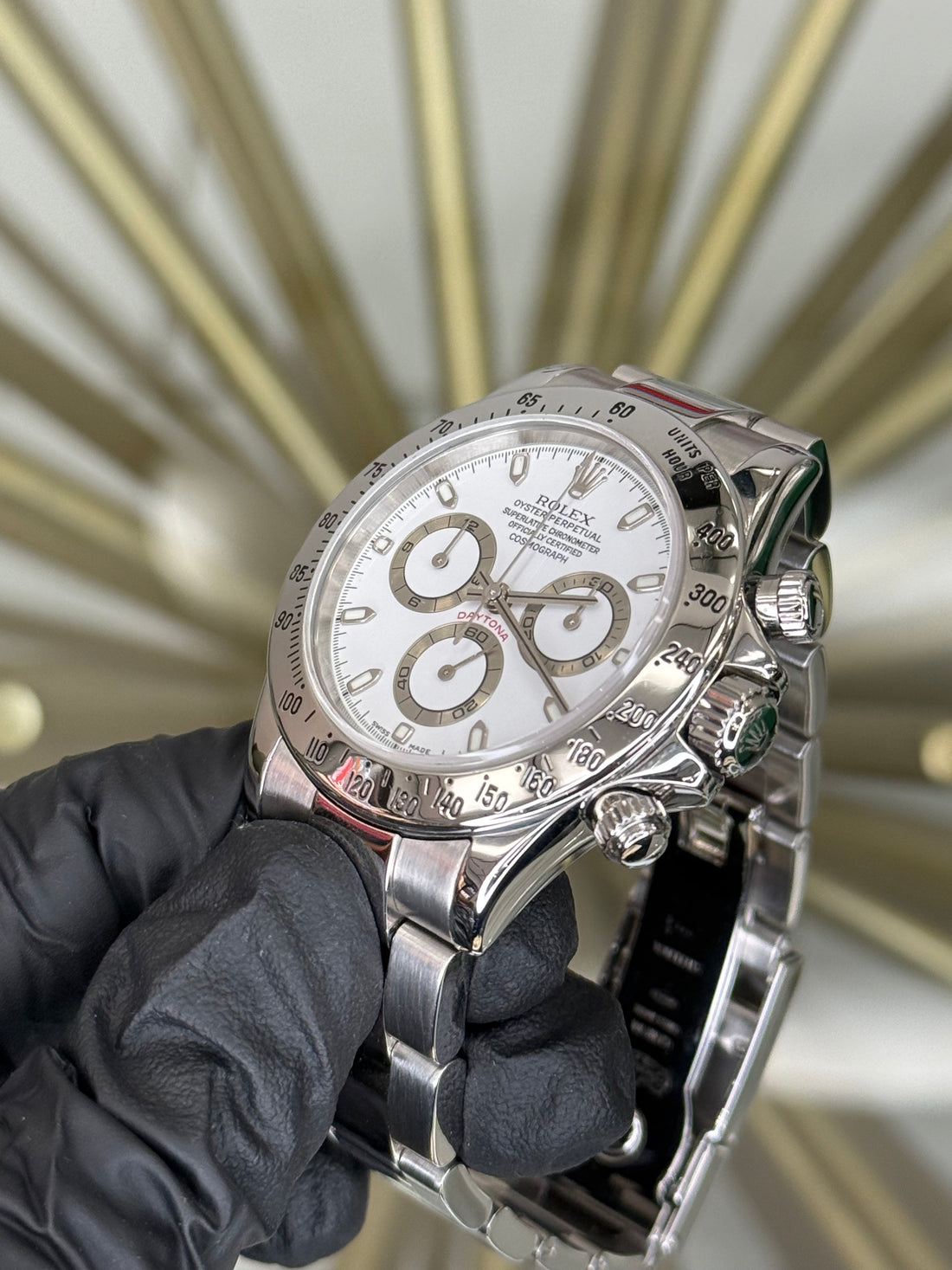 Rolex Daytona White Dial on Oyster 116520