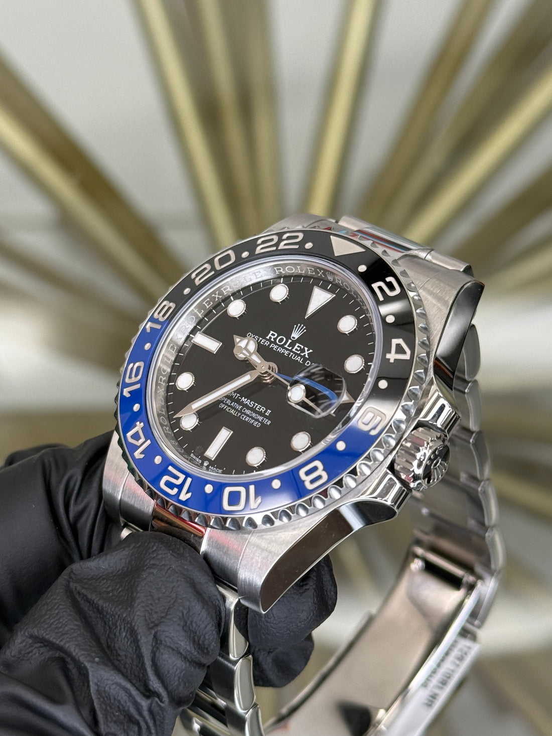 Rolex GMT-Master II Batman Black Dial on Oyster 126710BLNR 2023 Card