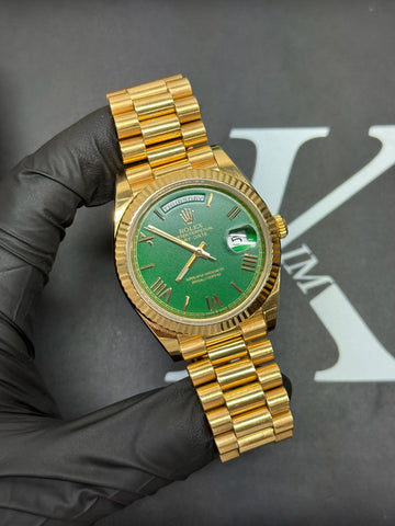 Rolex Day-Date 40 Silver Bevelled Roman Dial on President 228238