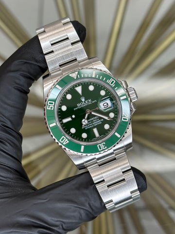 Rolex Submariner Hulk Green Dial on Oyster 116610LV 2013 Complete