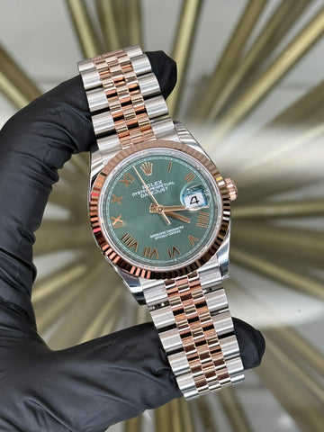 Rolex Datejust 36 Green Roman Dial on Jubilee 126231 2026 Complete