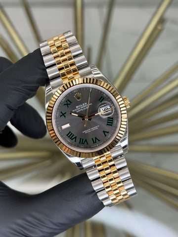 Rolex Datejust 41 Wimbledon Dial on Jubilee 126333 2025 Complete