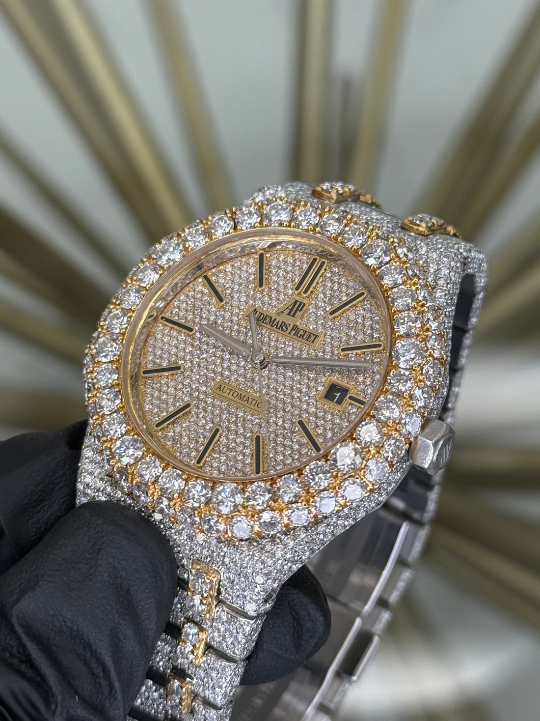 Audemars Piguet Royal Oak Selfwinding Custom Iceout Dial on Iceout 15400