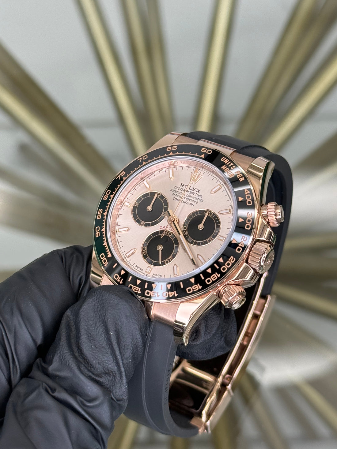 Rolex Daytona Sundust Dial on Oysterflex 126515LN 2024 Complete