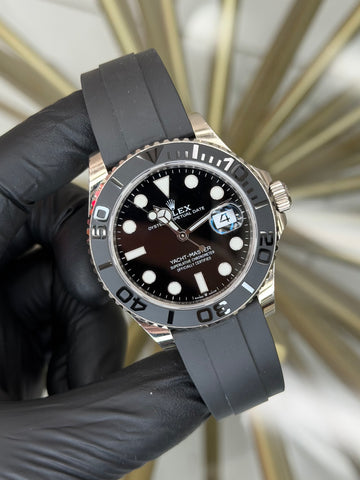 Rolex Yacht-Master 42 Black Dial on Oysterflex 226659 2021 Card