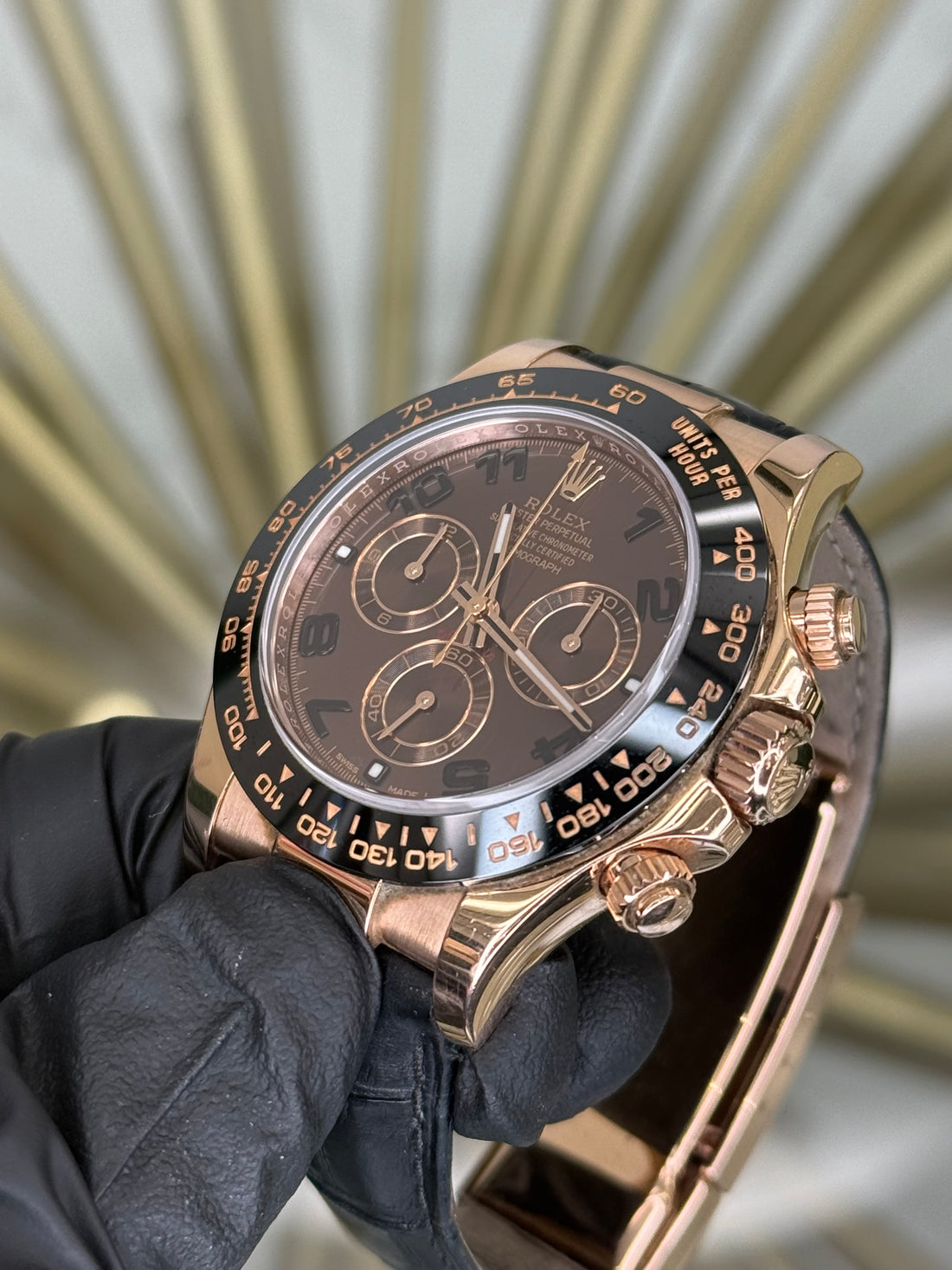 Rolex Daytona Chocolate Arabic Dial on Oysterflex 116515LN 2016 Complete