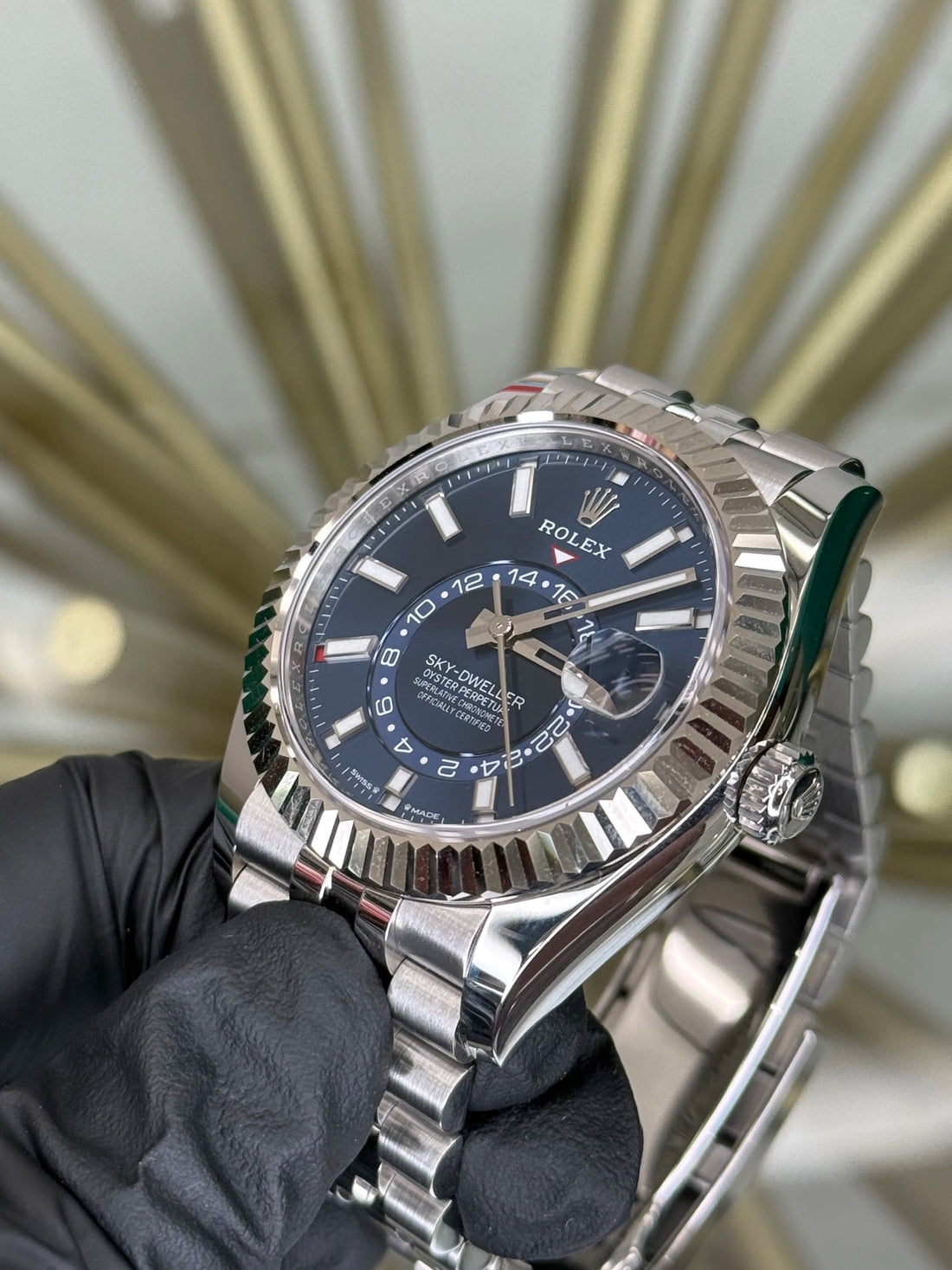 Rolex SkyDweller Blue Index Dial on Jubilee 336934 2025 Complete