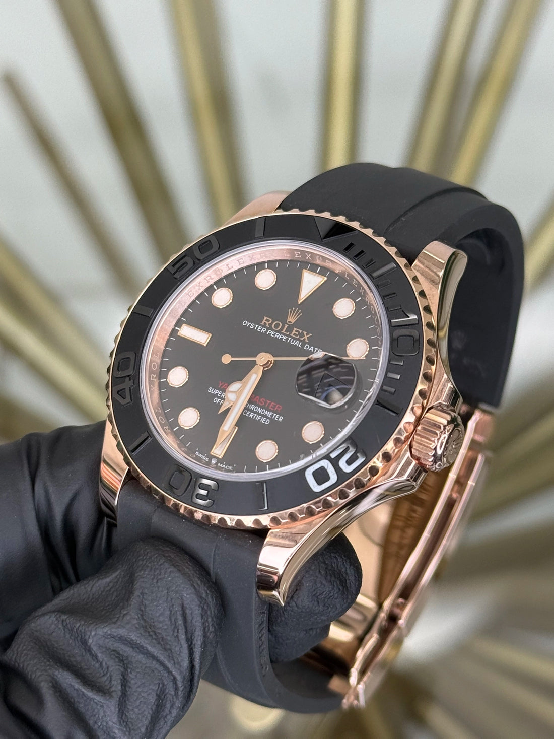 Rolex Yacht-Master Black Dial on Oysterflex 126655 2023 Card
