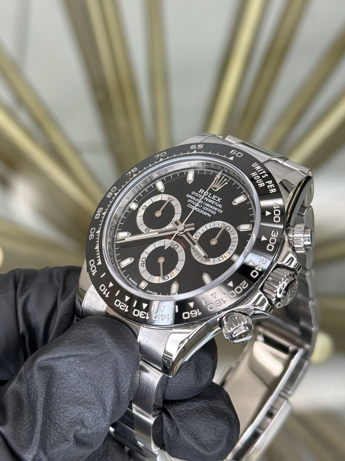 Rolex Daytona Black Dial on Oyster 116500LN 2018 Card
