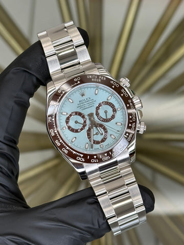 Rolex Daytona Ice Blue Index Dial on Oysterlock 116506 2015 Complete