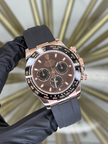 Rolex Daytona Chocolate Dial on Oysterflex 116515LN 2021 Card