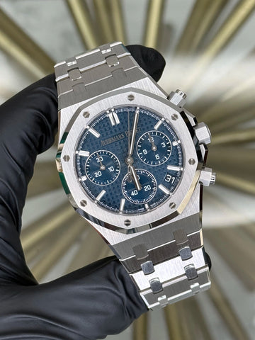 Audemars Piguet Royal Oak Chronograph "50th Anniversary" Blue Dial on Bracelet 26240ST.OO.1320ST.01 2022 Complete