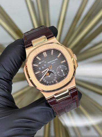 Patek Philippe Nautilus Black-Brown Dial on Strap 5712R-001 2021