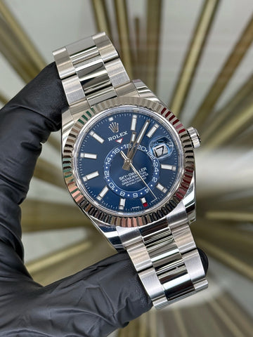 Rolex SkyDweller Blue Dial on Oyster 326934 2019 Complete