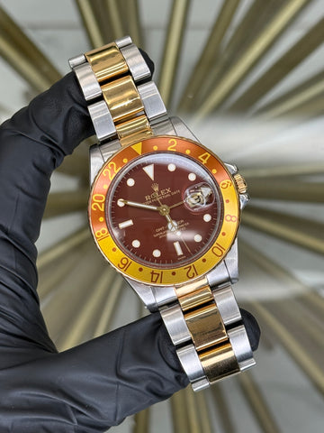 Rolex Gmt-Master Rootbeer Dial on Oyster 16753