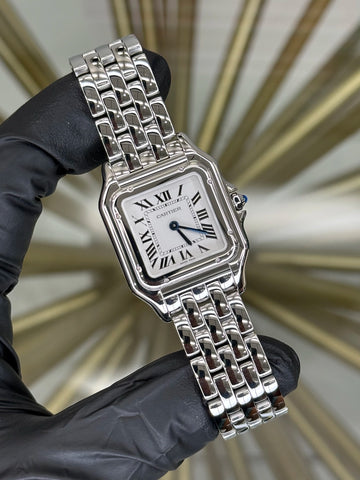 Cartier Panthere de Cartier Medium Silver Dial on Bracelet WSPN0015 2025 Complete
