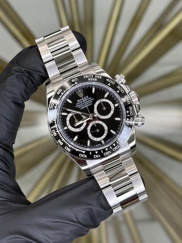 Rolex Daytona Black Index Dial on Oyster 126500LN 2026 Card