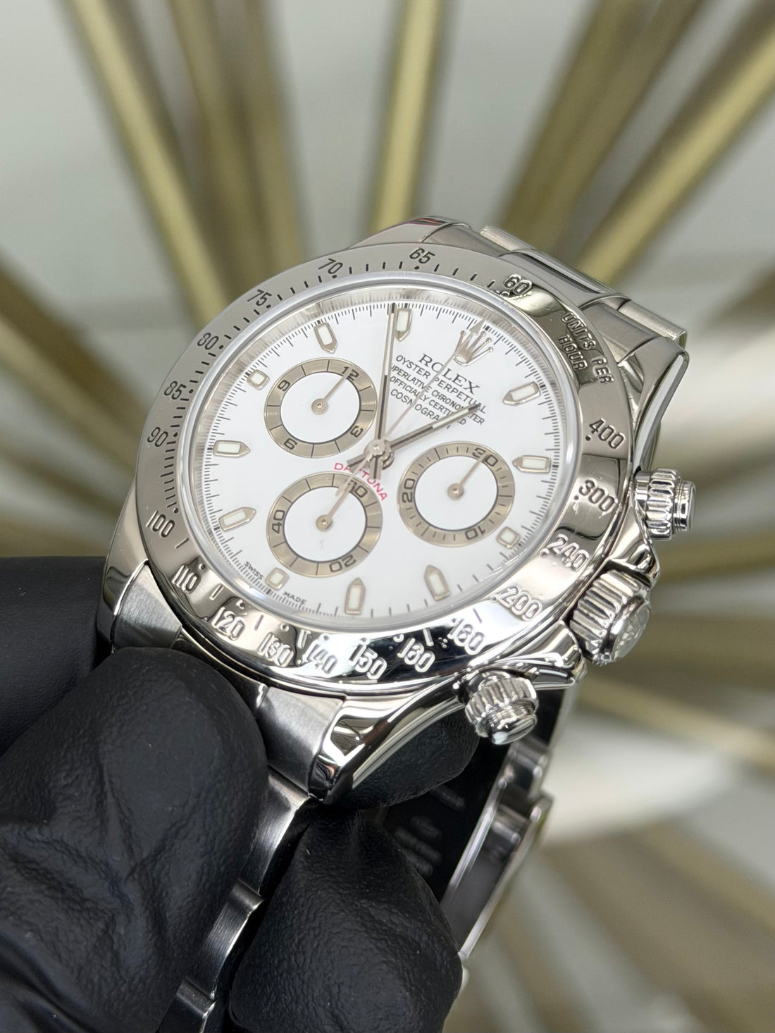 Rolex Daytona White Dial on Oyster 116520 2006 Papers