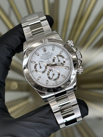 Rolex Daytona White "APH" Dial on Oyster 116520 2012 Card